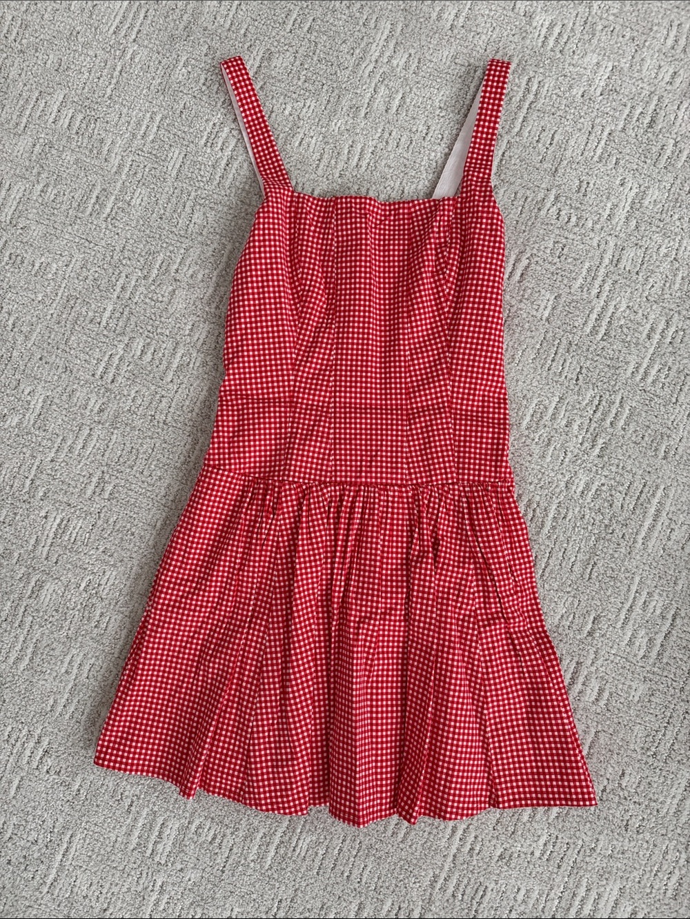 Abercrombie & Fitch Red Gingham Dress